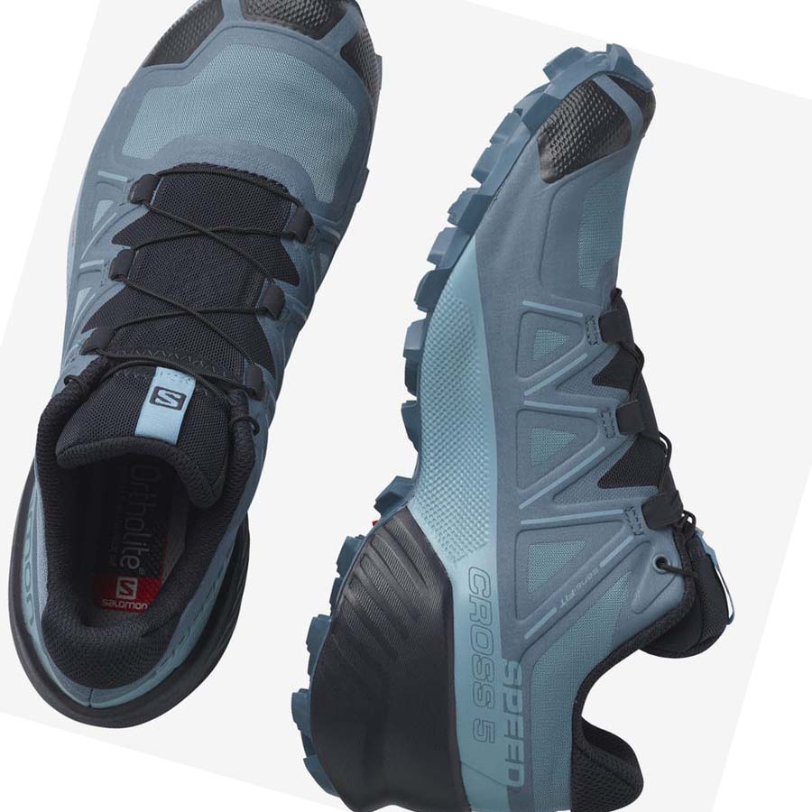 Salomon SPEEDCROSS 5 Kadın Patika Koşu Ayakkabısı Mavi | TR 2742AHK